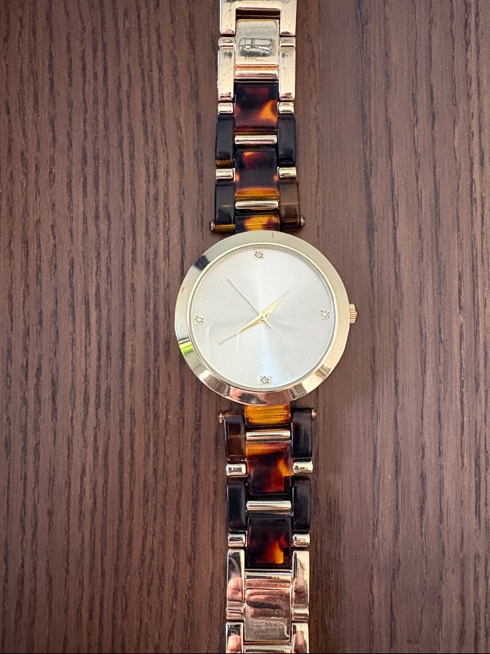 FREE W/PURCHASE - Tck WATCH - Gold-Tone - Tortoiseshell & Gold Band